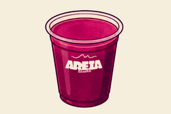 Smoothie Brasil de color rosa oscuro